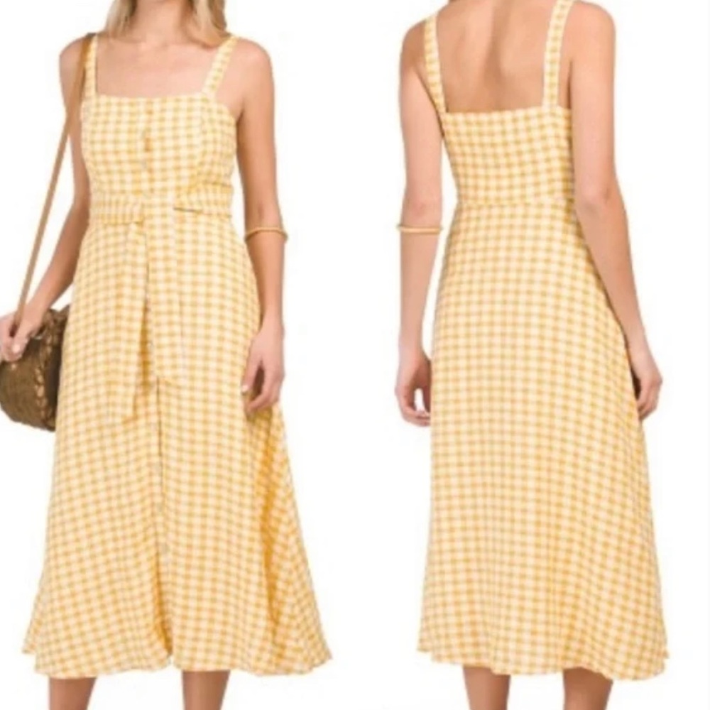 NEW with tags! Linen gingham Cynthia Rowley dress!
